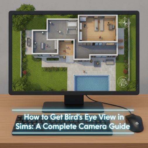 Getting Bird's Eye View in Sims 4 on PC or Mac