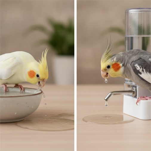 How Cockatiels Drink and What That Means for Dispensers