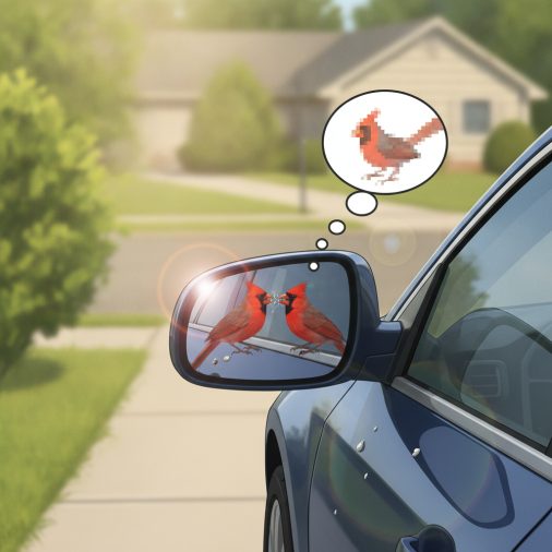 Why Birds Target Car Mirrors in the First Place